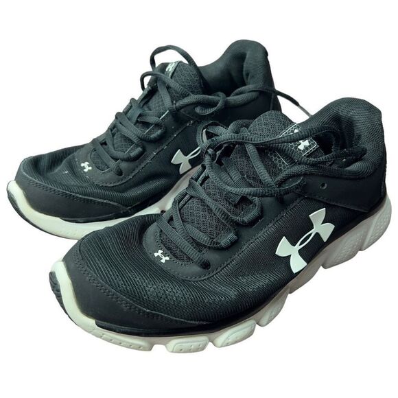 Under Armour Micro G Assert Womens Sz8 Black Mesh running shoes - Picture 2 of 8
